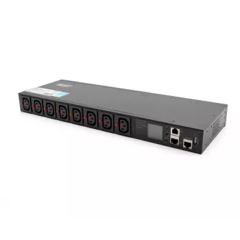 Digitus DN-DP-H-1-8C13 1U juodos spalvos perjungiamas PDU 16A