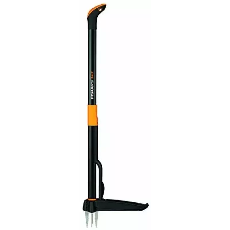 Ilgo siekio plieninė piktžolių rovimo priemonė Fiskars Xact 100 cm 1020126 – ergonomiškas rankinis ravėtuvas