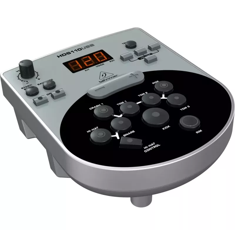 Elektrinis būgnų komplektas Behringer XD8USB su USB garso sąsaja, juodas