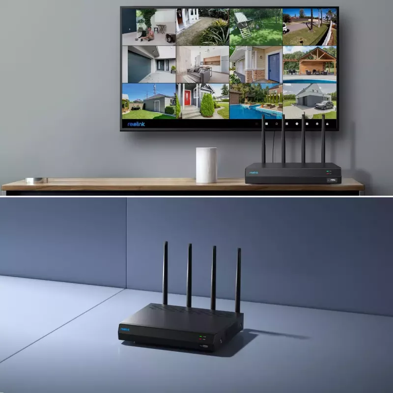 Reolink NVS12W 12 kanalų Wi-Fi 6 NVR 16MP palaikymas 2TB HDD