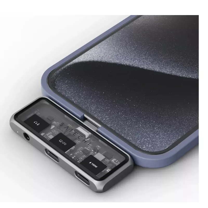 Dokavimo stotelė nešiojamam kompiuteriui Satechi ST-HXRAJM — USB 3.2 Gen 2 (Type-C), 100 W PD, pilka