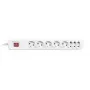 Prailginimo blokas ActiveJet APN-8G/5M-GR – 8 lizdai (E/C tipas), 5 m laidas, 10 A, 230 V, pilka