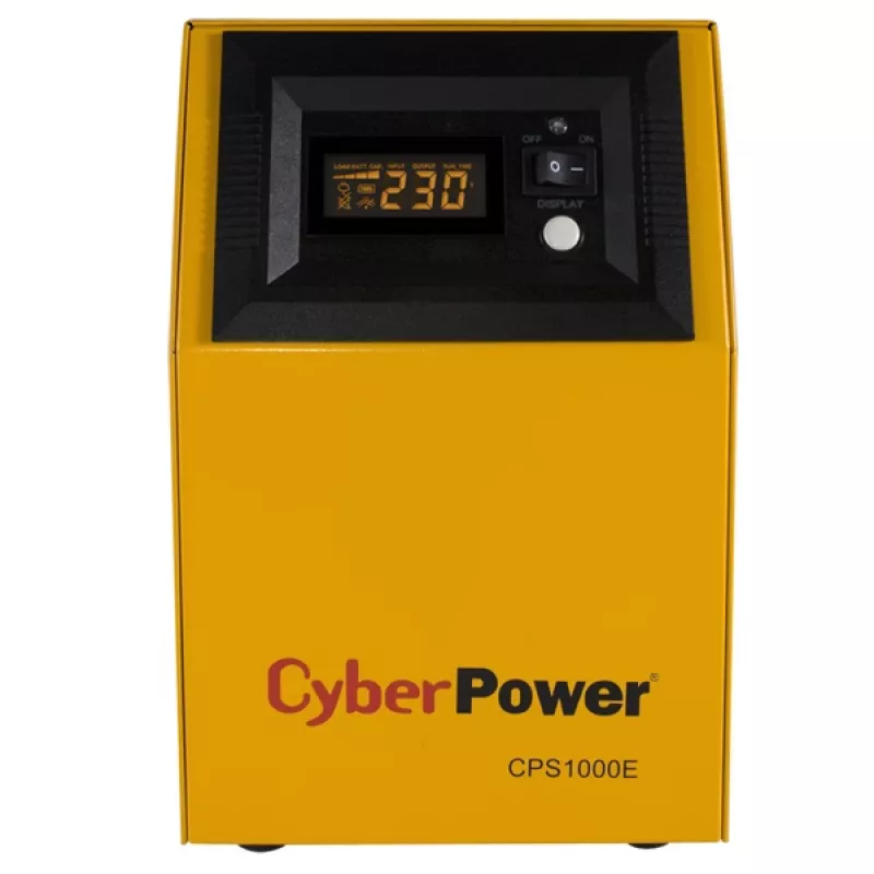 Nepertraukiamo maitinimo šaltinis CyberPower CPS1000E, dvigubos konversijos (Online), 1 kVA, 700 W, 2 lizdai