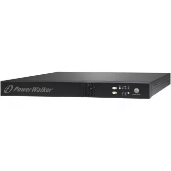 Stovo montavimo UPS PowerWalker VFI 1000R/1U — dvigubo keitimo online, 1 kVA (800 W), 3× C13 lizdai, 1U, 12,6 kg