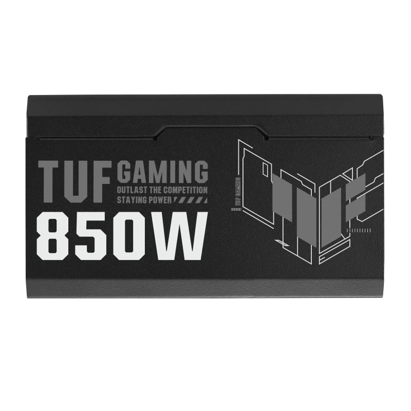 ASUS TUF Gaming 850W Gold maitinimo blokas 24-pin ATX ATX Juoda