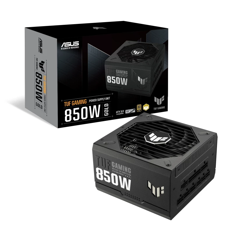 ASUS TUF Gaming 850W Gold maitinimo blokas 24-pin ATX ATX Juoda