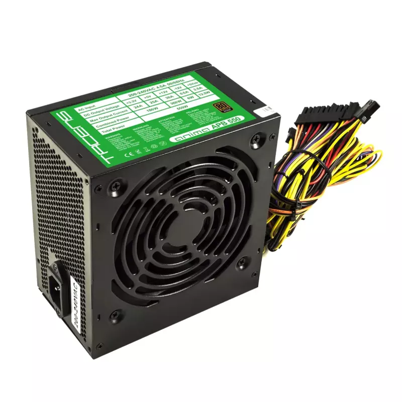 Tacens APB550 maitinimo blokas 550 W 20+4 pin ATX ATX Juodas