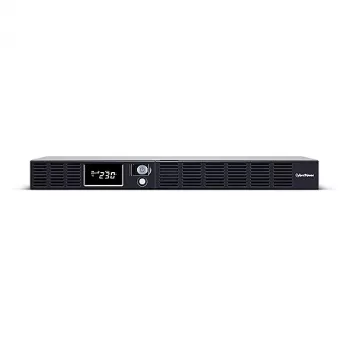 Nepertraukiamo maitinimo šaltinis (UPS) CyberPower OR600ERM1U — linijinis interaktyvus, 0.6 kVA / 360 W, 6x C13 lizdai, AVR, LCD, sidabrinis, 1U