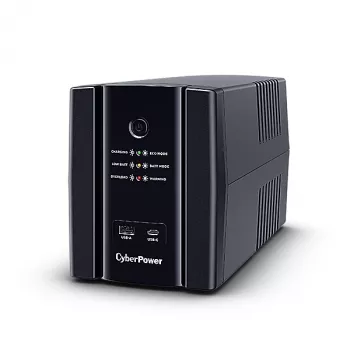 UPS CYBERPOWER UT2200EG linijinis-interaktyvus 2,2 kVA (1320 W), 4 AC lizdai, USB Type-A/C, RJ11 apsauga nuo viršįtampių, AVR, juodas
