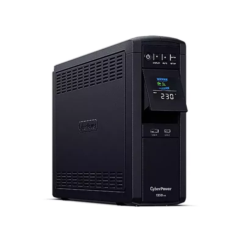 Nepertraukiamo maitinimo šaltinis CyberPower CP1350EPFCLCD, linijinis-interaktyvus, 1.35 kVA / 780 W, 6 AC lizdai