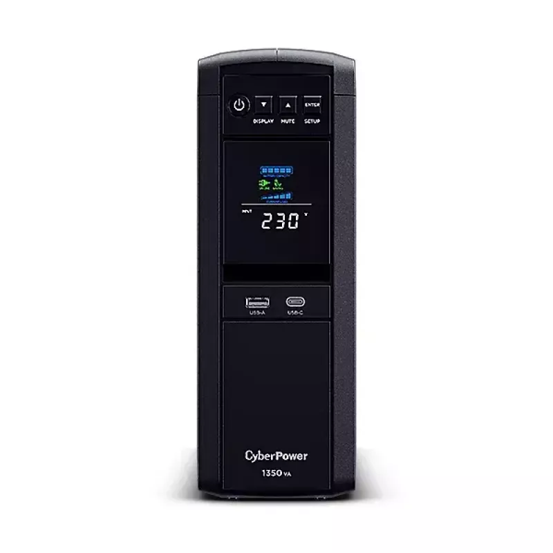 Nepertraukiamo maitinimo šaltinis CyberPower CP1350EPFCLCD, linijinis-interaktyvus, 1.35 kVA / 780 W, 6 AC lizdai