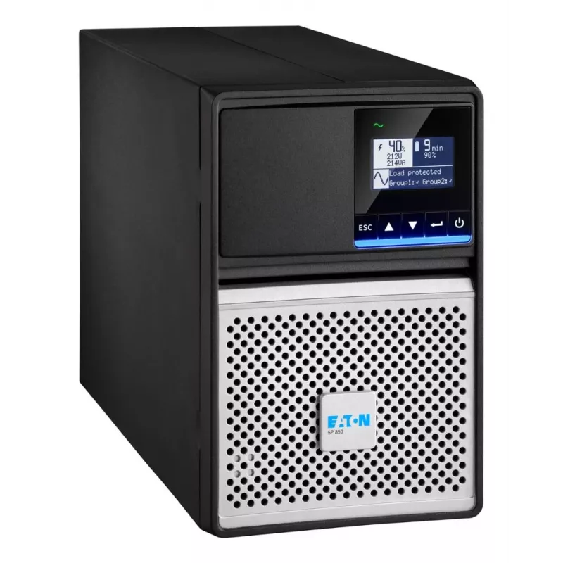 EATON CORPORATION Eaton UPS 5P Gen2 - 850VA, 680W, Įvadas: C14, Išvadai: (6) C13, Bokštas