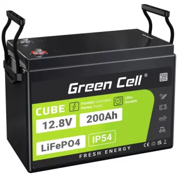 UPS baterija Green Cell LFPGC12V200AH LiFePO4 12,8V 200Ah, 395×195×275 mm, 20,5 kg