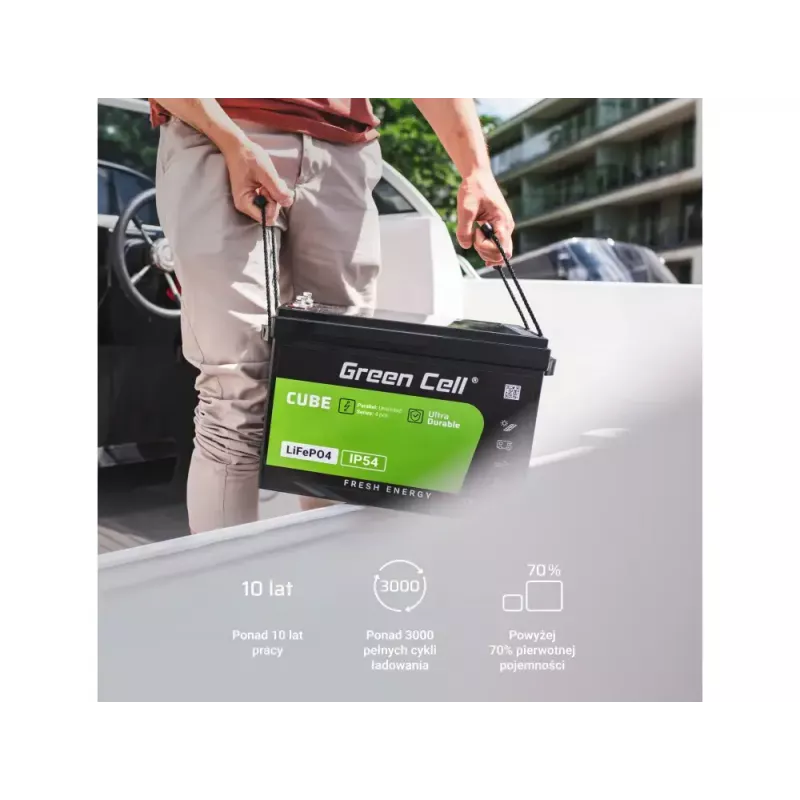 Green Cell LFPGC12V100AH LiFePO4 baterija UPS sistemoms 12.8V 100Ah