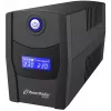 Nepertraukiamo maitinimo šaltinis PowerWalker VI 1000 STL, Line-Interactive 1 kVA (600 W), 230 V, AVR, LCD, 2x E tipo lizdai, USB