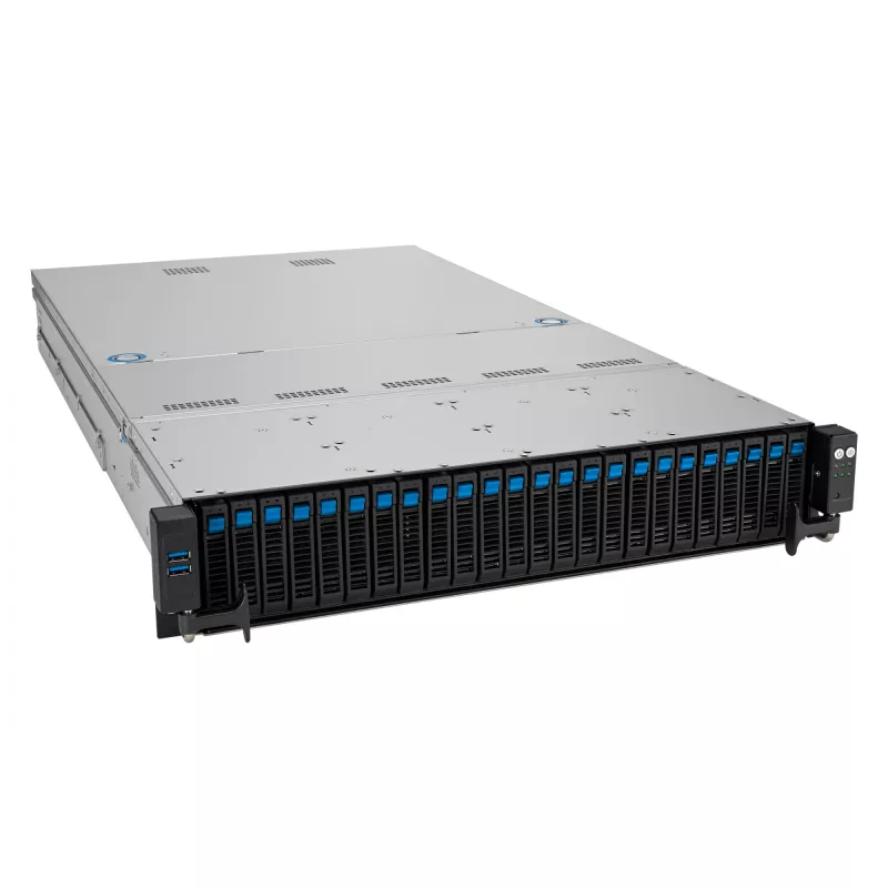ASUS RS521A-E12-RS24U Socket SP5 stovo serveris (2U) juoda, sidabrinė