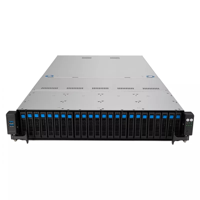ASUS RS521A-E12-RS24U Socket SP5 stovo serveris (2U) juoda, sidabrinė