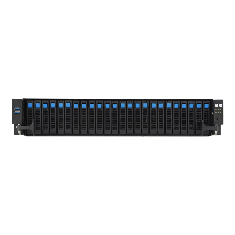 ASUS RS521A-E12-RS24U Socket SP5 stovo serveris (2U) juoda, sidabrinė
