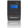 Qoltec Monolith 53979 nepertraukiamo maitinimo šaltinis (UPS), line-interactive, 850 VA / 480 W, 2 Schuko lizdai, LCD, USB, RJ45