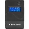 Qoltec Monolith 53979 nepertraukiamo maitinimo šaltinis (UPS), line-interactive, 850 VA / 480 W, 2 Schuko lizdai, LCD, USB, RJ45