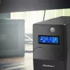 Qoltec Monolith 53979 nepertraukiamo maitinimo šaltinis (UPS), line-interactive, 850 VA / 480 W, 2 Schuko lizdai, LCD, USB, RJ45