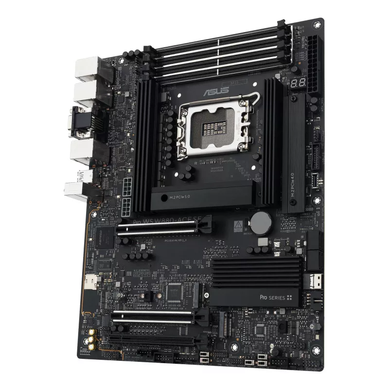 Motininė plokštė ASUS PRO WS W880-ACE SE, Intel W880, LGA 1851, ATX, DDR5, 4 DIMM, max 256 GB, 2.5 Gb LAN