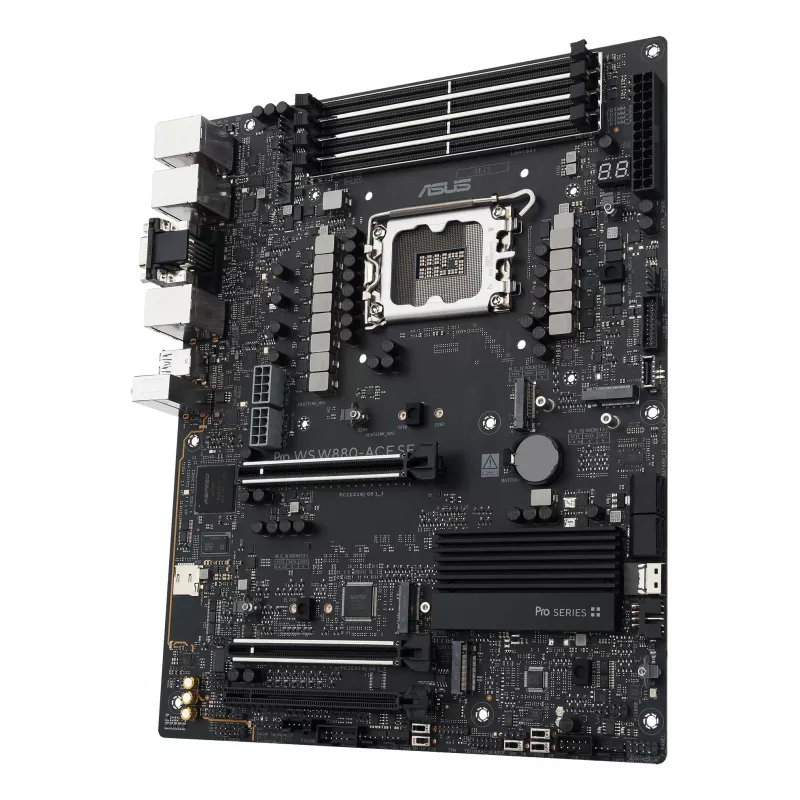 Motininė plokštė ASUS PRO WS W880-ACE SE, Intel W880, LGA 1851, ATX, DDR5, 4 DIMM, max 256 GB, 2.5 Gb LAN