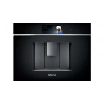 Siemens iQ700 CT718L1B0 įmontuojamas espresso aparatas su malūnėliu ir pieno putotoju, 2.4 L, 19 bar, TFT jutiklinis ekranas, juodas