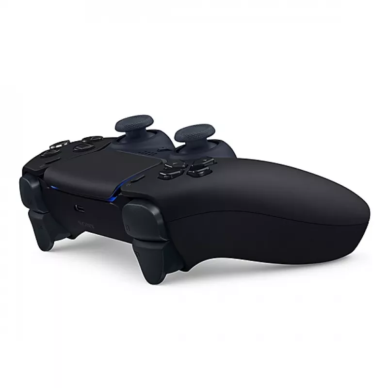 Žaidimų pultas Sony DualSense V2 Black – belaidis / Bluetooth 5.1 ir USB-C, įmontuota baterija, haptika, giroskopas, jutiklinė dalis, ausinių lizdas