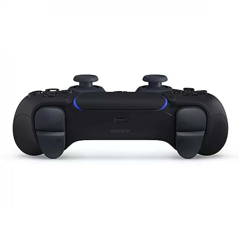Žaidimų pultas Sony DualSense V2 Black – belaidis / Bluetooth 5.1 ir USB-C, įmontuota baterija, haptika, giroskopas, jutiklinė dalis, ausinių lizdas