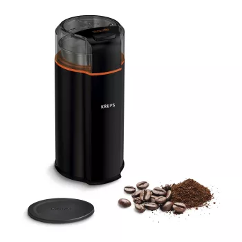 Smulkintuvas kavai Krups Silent Vortex GX3328, 175 W, juodas, 90 g talpa