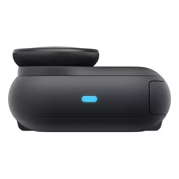 Veiksmo kamera Insta360 GO Ultra Standard Black — 4K Ultra HD 3840×2880, 1/1.28 colio jutiklis, 240 kadrų/s, Wi‑Fi, įmontuotas ekranas, MicroSD, 52,9 g