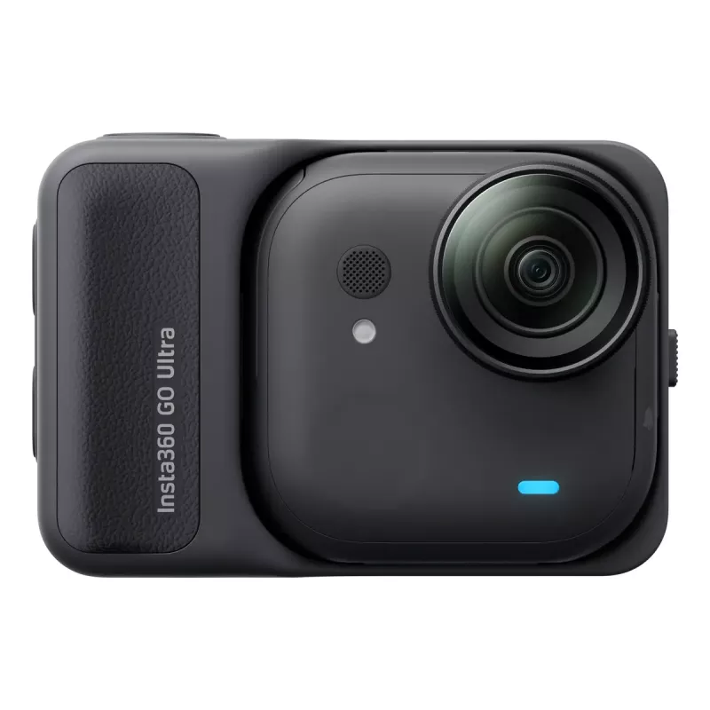 Veiksmo kamera Insta360 GO Ultra Standard Black — 4K Ultra HD 3840×2880, 1/1.28 colio jutiklis, 240 kadrų/s, Wi‑Fi, įmontuotas ekranas, MicroSD, 52,9 g