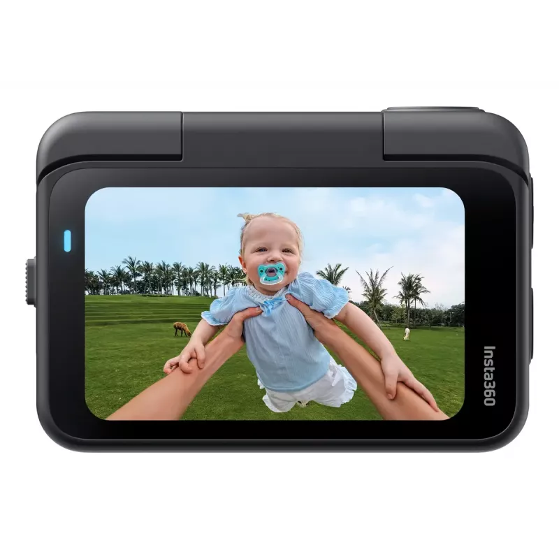 Veiksmo kamera Insta360 GO Ultra Standard Black — 4K Ultra HD 3840×2880, 1/1.28 colio jutiklis, 240 kadrų/s, Wi‑Fi, įmontuotas ekranas, MicroSD, 52,9 g