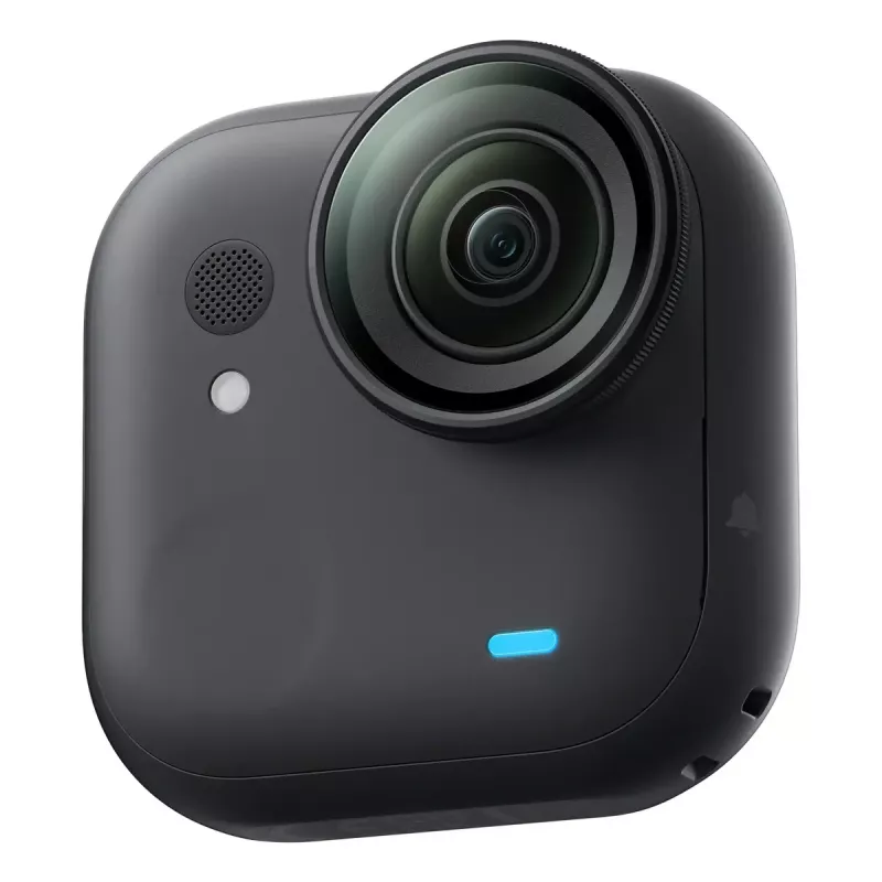 Veiksmo kamera Insta360 GO Ultra Standard Black — 4K Ultra HD 3840×2880, 1/1.28 colio jutiklis, 240 kadrų/s, Wi‑Fi, įmontuotas ekranas, MicroSD, 52,9 g