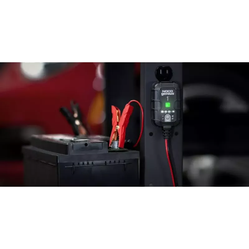 Automatinis baterijų įkroviklis NOCO GENIUS1EU 1A 12V švino rūgšties ir ličio baterijoms, kompaktiškas
