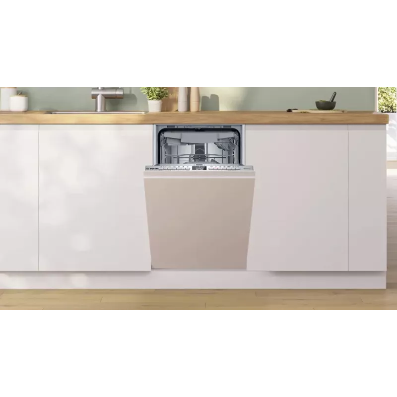 Indaplovė įmontuojama Bosch Serie 4 SPV4HMX10E, kompaktiška, 10 komplektų, 44 dB, energijos klasė E
