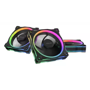 Ventiliatorius ASUS Prime MR120 ARGB juodas 120 mm movinis guolis PWM 1600 RPM 58 CFM
