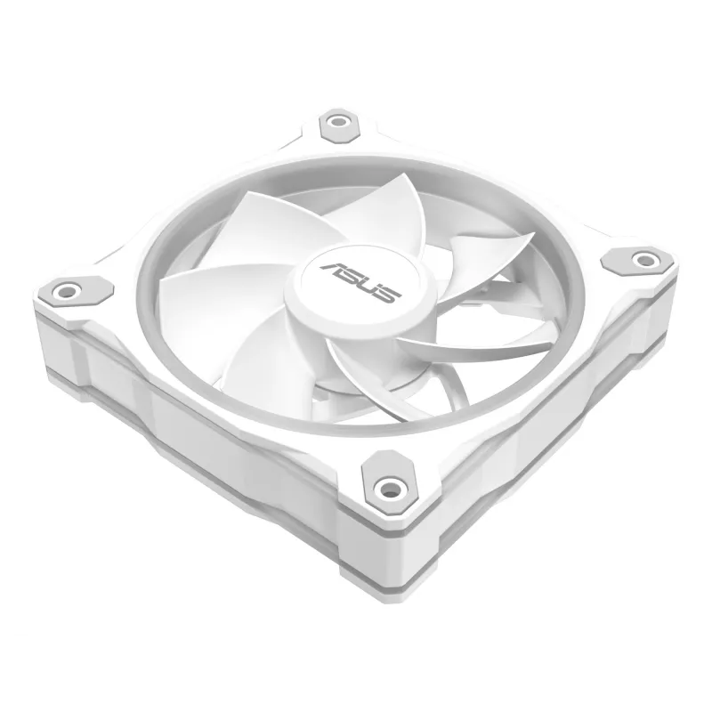 120 mm korpuso ventiliatorius ASUS Prime MR120 ARGB Reverse White — 1600 RPM, 58 CFM, PWM, įvorinis guolis