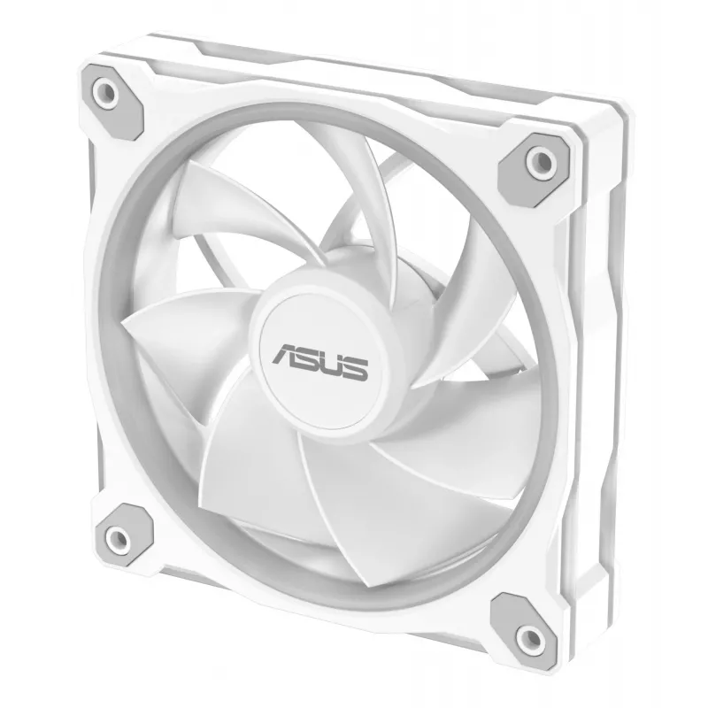 120 mm korpuso ventiliatorius ASUS Prime MR120 ARGB Reverse White — 1600 RPM, 58 CFM, PWM, įvorinis guolis