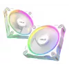 120 mm korpuso ventiliatorius ASUS Prime MR120 ARGB Reverse White — 1600 RPM, 58 CFM, PWM, įvorinis guolis