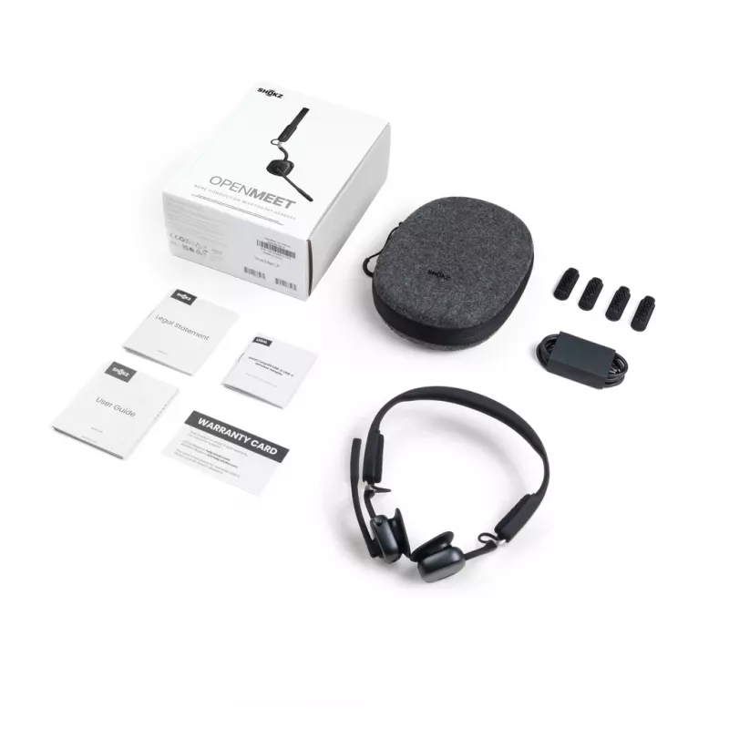 SHOKZ OpenMeet belaidžiai Bluetooth kaulinio laidumo ausinės vaizdo konferencijoms