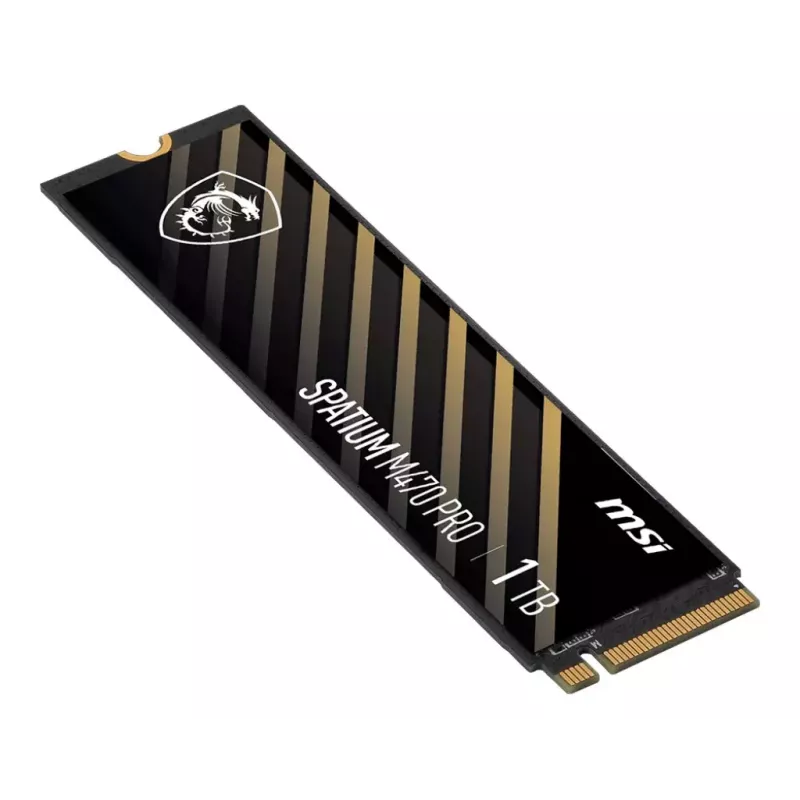 SSD M.2 NVMe MSI SPATIUM M470 PRO 1TB – PCIe 4.0, 3D NAND, 6000/5000 MB/s, 950k IOPS, TBW 640