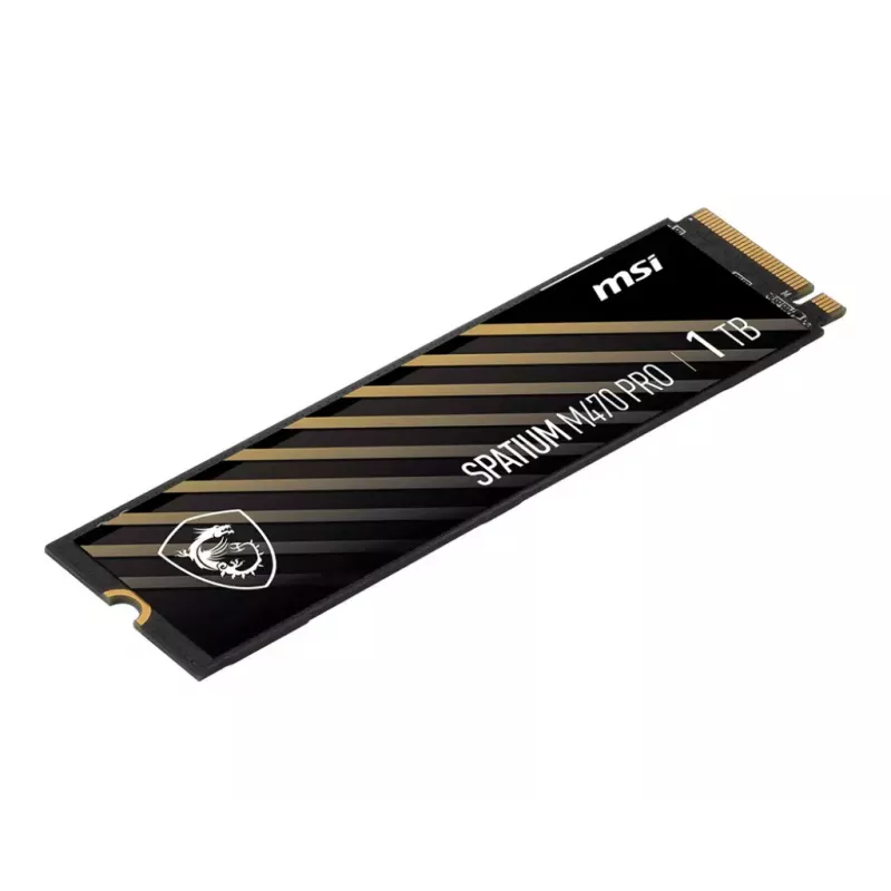 SSD M.2 NVMe MSI SPATIUM M470 PRO 1TB – PCIe 4.0, 3D NAND, 6000/5000 MB/s, 950k IOPS, TBW 640