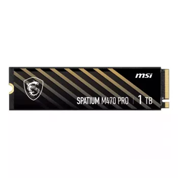 SSD M.2 NVMe MSI SPATIUM M470 PRO 1TB – PCIe 4.0, 3D NAND, 6000/5000 MB/s, 950k IOPS, TBW 640