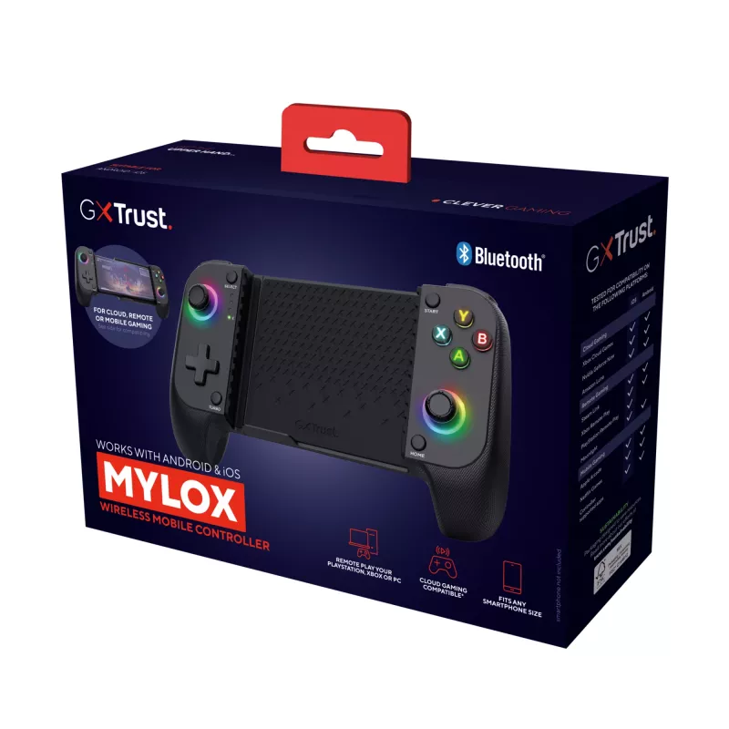 Trust GXT 735 Mylox Black Bluetooth žaidimų pultas Analogue / Digital Android, iOS