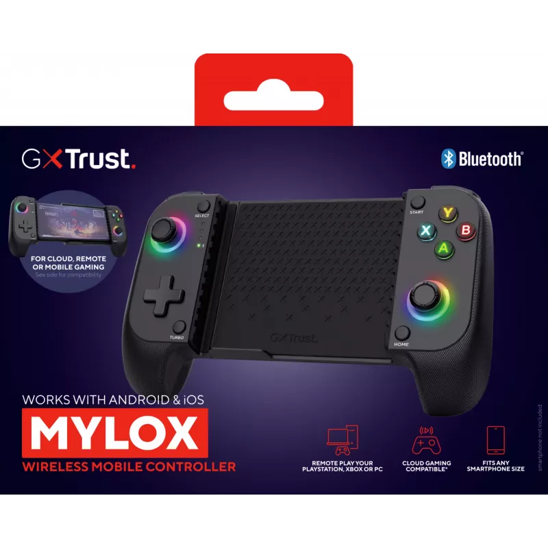 Trust GXT 735 Mylox Black Bluetooth žaidimų pultas Analogue / Digital Android, iOS