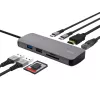USB Type-C stotelė TRUST 25672 — HDMI, RJ-45, USB 3.2 Gen 1 Type-A/Type-C, SD/MicroSD, pilka