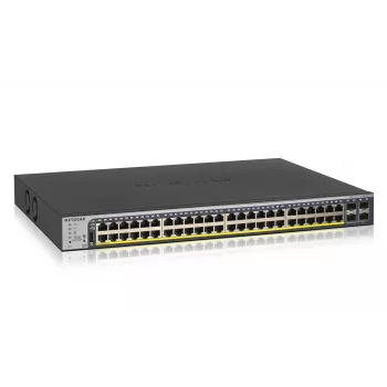 NETGEAR GS752TP-300EUS tinklo jungiklis Valdomas L2/L3/L4 Gigabit Ethernet (10/100/1000) Maitinimas per Ethernet (PoE) 1U Juodas