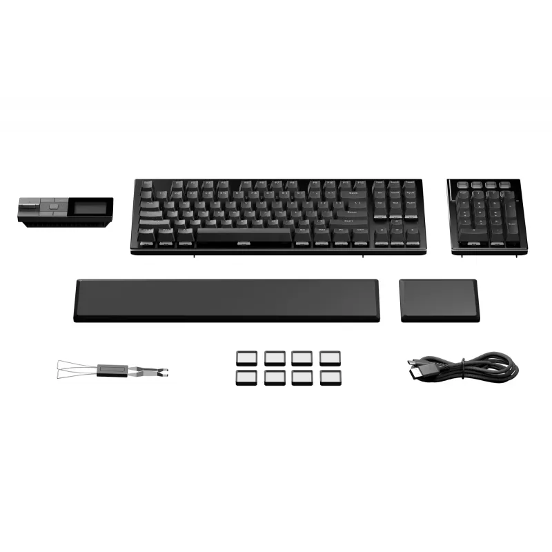 be quiet! Dark Mount Silent Linear US ANSI klaviatūra, gaminimui, USB, QWERTY, JAV anglų, juoda